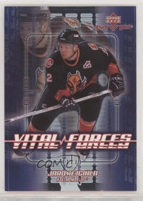2002-03 Upper Deck MVP Vital Forces Jarome Iginla #VF4 HOF - Image 1 of 2