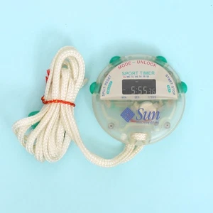 Vintage Sun Microsystems Promotional Translucent Stop Watch *WORKING* - Picture 1 of 3