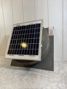 Roof Solar Powered Attic Fan Air Ventilation Mounted Exhaust Vent Bronze NEW - Picture 1 of 10