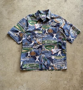 Los Angeles Dodgers x Reyn Spooner Scenic Button Up Shirt Mens Medium Classic - Picture 1 of 5