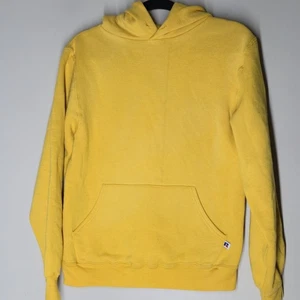 Vintage Russell Athletic 1990s Hoodie Yellow Size Small Vintage 90s Essential - Bild 1 von 6