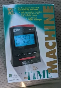 Oregon Scientific Radio Controlled Alarm Clock The Time Machine Model # RM116E - Picture 1 of 3