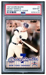 Tablero de puntuación Mickey Mantle #3 1997 juego 7 PSA 10 gema como nuevo - Imagen 1 de 2
