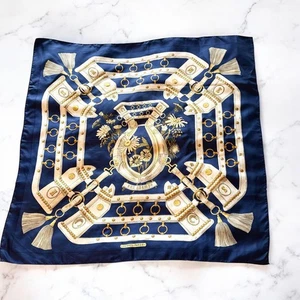 Sciarpa HERMES Carre90 Aux Champs Marina Militare - Foto 1 di 11