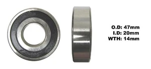 Bearing NTN 6204LLU ID 20mm x OD 47mm x W 14mm - Picture 1 of 1