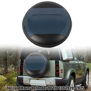 Rear Spare Tyre Tire Wheel Cover Black Blue Fits Land Rover Defender 2020-2025 - Picture 1 of 12