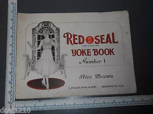 VINTAGE RED SEAL YARN BROOKLYN NY SEWING ADVERTISING BOOK OF GOWN YOKES - Picture 1 of 5