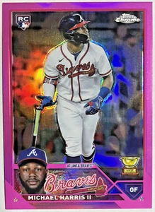 Michael Harris II 2023 Topps Cromo Rosa Rifrattore #79 Rookie RC - Foto 1 di 2
