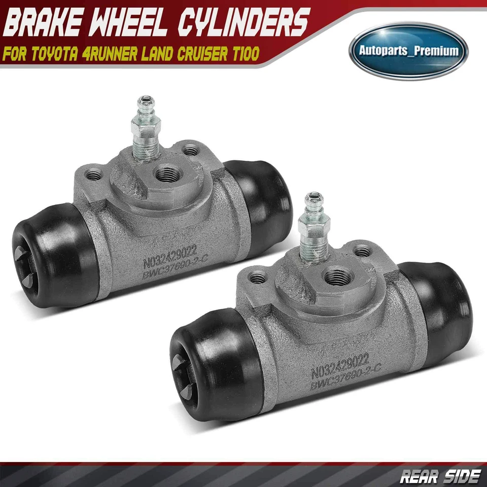 2x Cilindro de rueda de freno de tambor trasero para Toyota 4Runner Land Cruiser T100 Tundra Foto 1 de 4