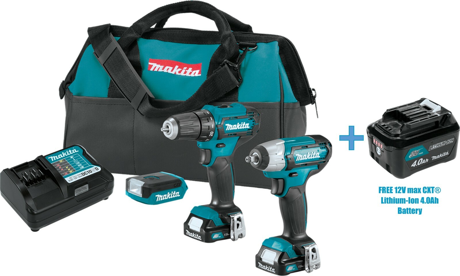 Makita CT326 3pc 12v CXT Cordless 