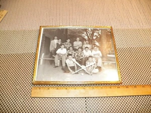 1956 B&W Photograph of Intermural Baseball Team in Metal Frame - Imagen 1 de 4