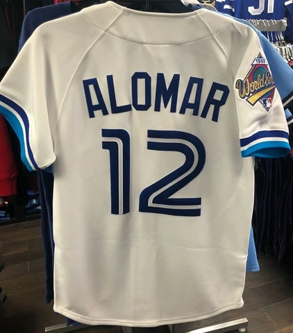 Toronto Blue Jays Mitchell Ness Roberto Alomar Authentic MLB White 1992 Jersey Cover