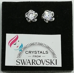 Orecchini argento 925 e Swarovski punto luce donna ragazza - Foto 1 di 3
