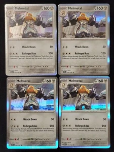 4X Pokémon TCG Melmetal 104/142 S&V Stellar Crown Holo Rare English 2024 NM - Picture 1 of 2