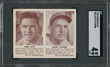 1941 Double Play #31 Mel Ott & #32 Babe Young SGC 4