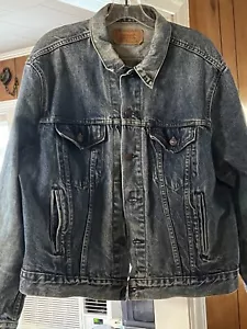 Vintage Levis Denim Trucker Jean Jacket Size 48 Made in USA - Picture 1 of 6