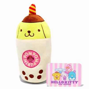 Juguete de peluche Hello Kitty and Friends Boba Tea Pompompurin de 10 pulgadas - Imagen 1 de 2
