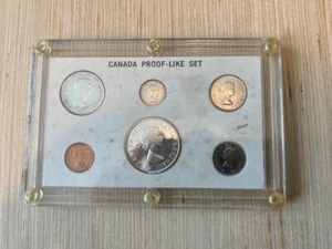 1963 Canada Silver Proof-Like Set In Holder Capital C-14 6 Coin Set in Plastic - Picture 1 of 2
