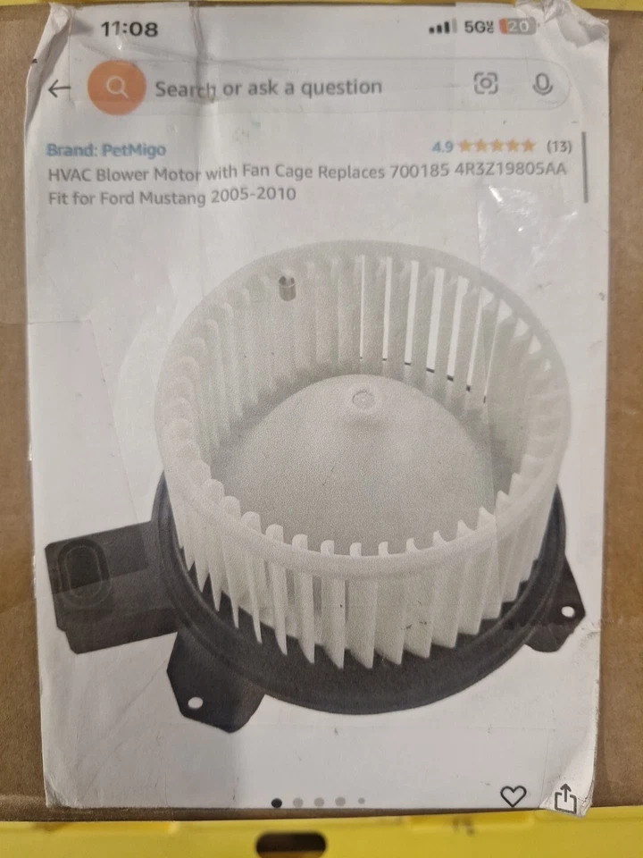 Motor soplador HVAC Global 2311675 para Ford Mustang 05-10 Foto 1 de 1
