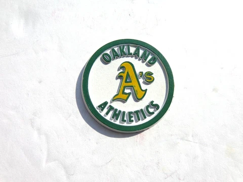 VINTAGE MLB OAKLAND ATHLETICS / A's  FRIDGE MAGNET STANDING BOARD OLD SCHOOL !! Cover