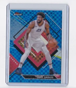 JOEL EMBIID 23-24 FINEST BLUE CHECKERBOARD REFRACTOR RARE PARALLEL CARD-#'D/49 - Picture 1 of 24