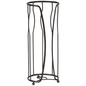 (2) Stehender Toilettenpapierhalter in Bronzeoptik mit Ölschliff - Bild 1 von 5