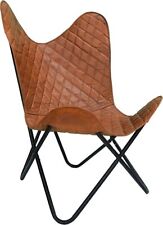 Leather Butterfly Chair - Living Room, Bed Room Furniture/Genuine Leather Chair/
