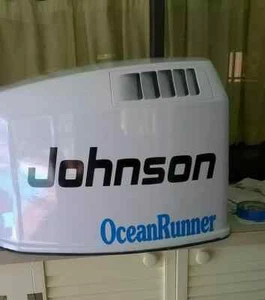 2 - johnson ocean runner Outboard side decals Marine Vinyl Free USA Shipping - Picture 1 of 1
