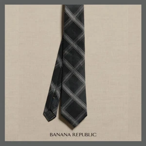 NWT - Banana Republic Plaid West Silk Tie, 100% Silk 3" Wide - $59 Free Shipping - Picture 1 of 4