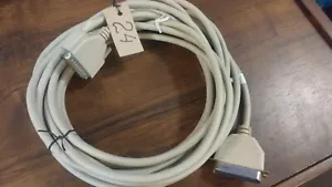 24 ft Parallel Printer Cable IEEE1284 36pin male Centronics to DB25 Male rare - Picture 1 of 3