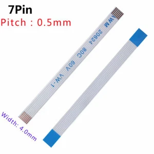 FFC/FPC Flexible Flat Cable Pitch 0.5mm 7-Pin 7P 20624 80C 60V 50mm-3000mm - Picture 1 of 4