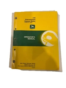 John Deere 100 Intermediate Square Baler OME94148 Operators Manual Book - Picture 1 of 7