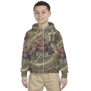 Kids Hoodie Samurai Design 7434105019071 Hoodie Unisex For Children - Picture 1 of 4
