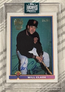 2024 Topps Archives Signature Series Will Clark ‘91 Bowman Autograph SP #15/34 - Picture 1 of 8