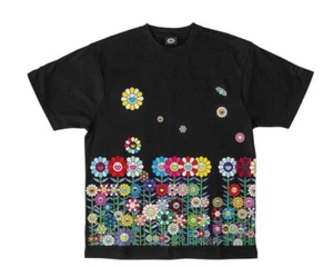 TAKASHI MURAKAMI MONONOKE KYOTO EXHIBITION T-Shirts Summer Flower Garden In Gold - Picture 1 of 8