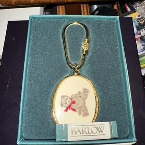 Vintage Barlow Teddy bear Key Chain New In Box - Picture 1 of 4