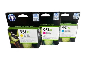 3er SET Original HP 951XL | HP CN046AE HP CN047AE HP CN048AE OfficeJet Pro 8100 - Bild 1 von 2