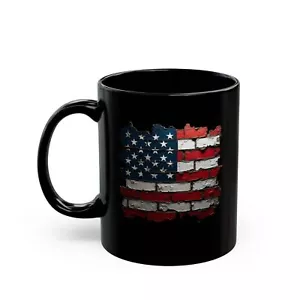 American Brick Flag Mug, Coffee Lovers, Patriotic, Gift for Him/Her, Unique - Picture 1 of 3