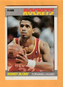 Rodney McCray Houston Rockets 1987-88 Fleer #72 Louisville Cardinals - Foto 1 di 2