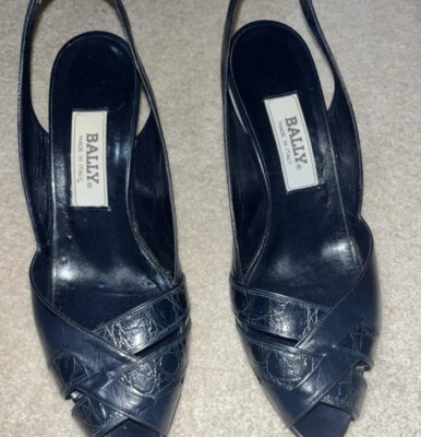 Bally Alligator Crocodile Heels Size 9.5 Foto 1 de 4