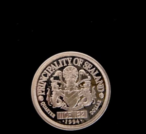 SEALAND. SCHÄTZE DES MEERES. Silber Quarter Dollar 1994 Orca, mit Zertifikat # 182. - Bild 1 von 4