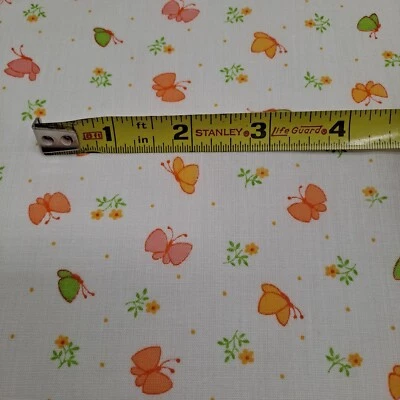 VTG Springs Industries Lightweight Cotton Blend Butterfly Fabric 45x108 Inches Foto 1 de 4