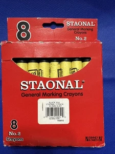 Crayola extra große Markierungsstifte Staonal Nr. 2 General Schwarz 8 Stück - Bild 1 von 5