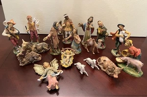 Vintage 80’er Konvolut 17 Fontanini Depose Made in Italy Krippenfiguren Urlaub - Bild 1 von 24