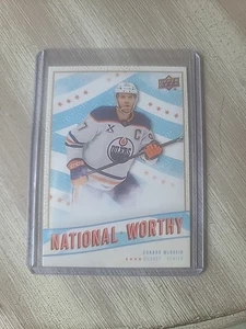 2025 Upper Deck THE NATIONAL NSCC Promo NATIONAL WORTHY CONNOR MCDAVID #NW-1 - Picture 1 of 2