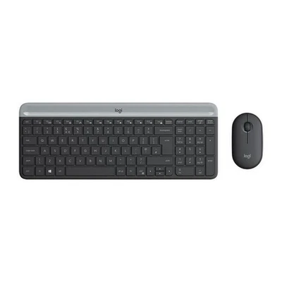 Logitech - Ensemble Clavier + Souris sans Fil et silencieux MK470 Ultra-fin - Di - Photo 1/2