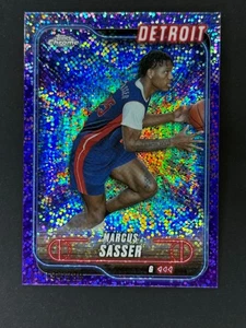 2024-25 Topps Chrome Basketball #49 Marcus Sasser Purple Speckle Refractor /299 - Picture 1 of 3