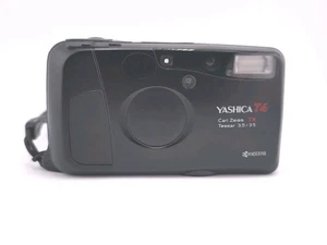 Yashica T4 Tessar 3.5/35mm Black Point and Shoot RARE! Top Zustand  - Bild 1 von 10