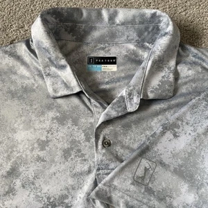 PGA Tour Golf Polo Pro Series Mens XXL / 2XL Camouflage Gray White Shirt - Picture 1 of 15