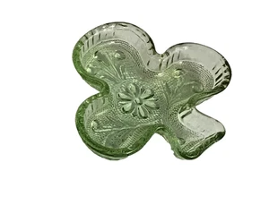 Vintage Indiana Diadem Schale Sandwich Glas Poker Brücke Karte Anzug Kleeblatt Aschenbecher - Bild 1 von 3